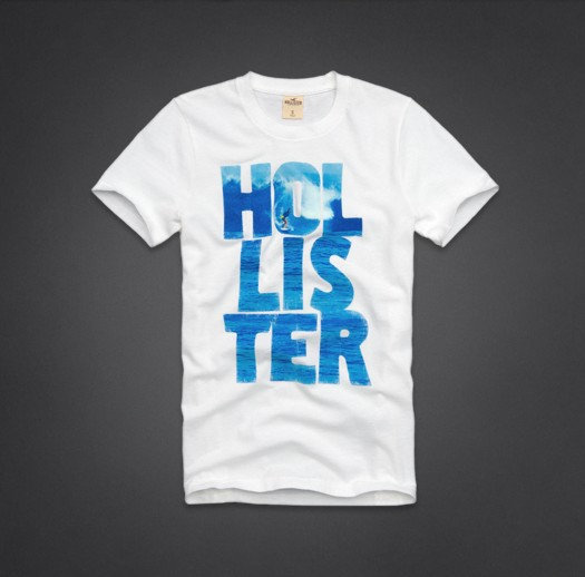 T-shirt Hollister Homme Blanc